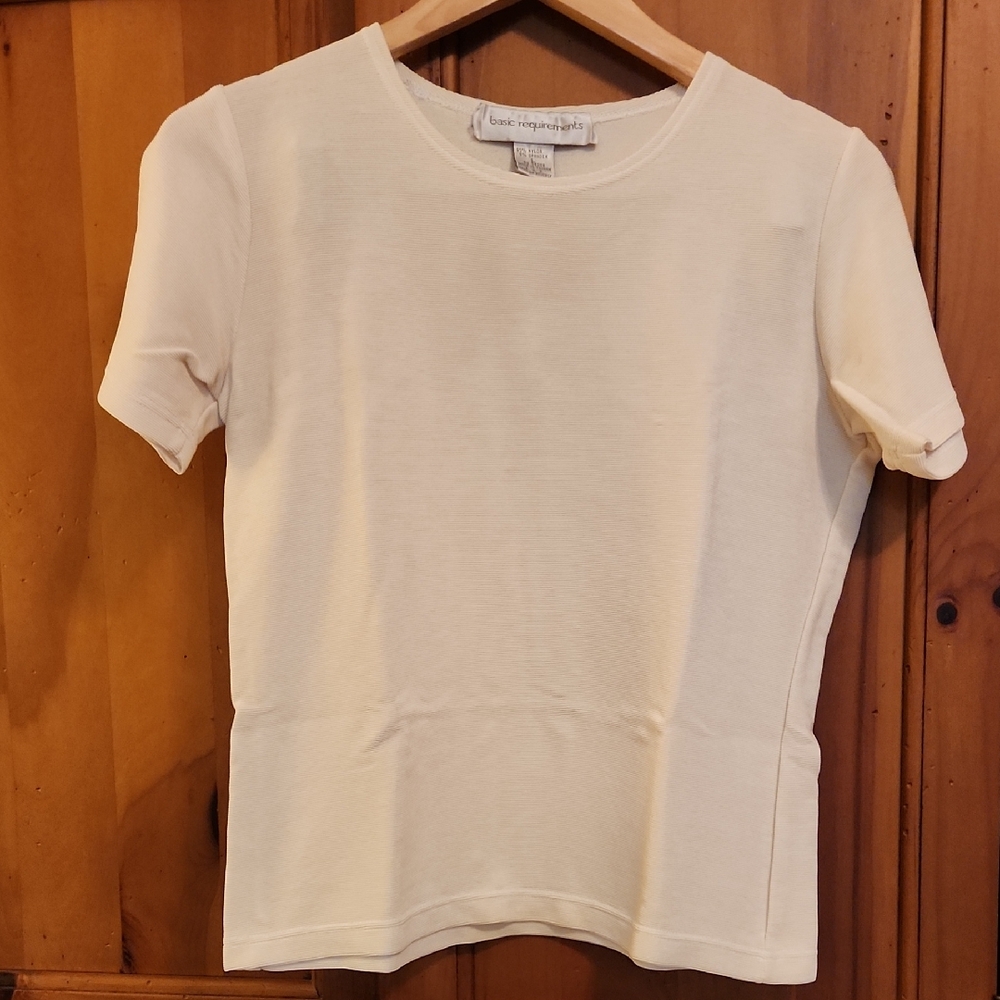 Women's Cream Short Sleeve Tee